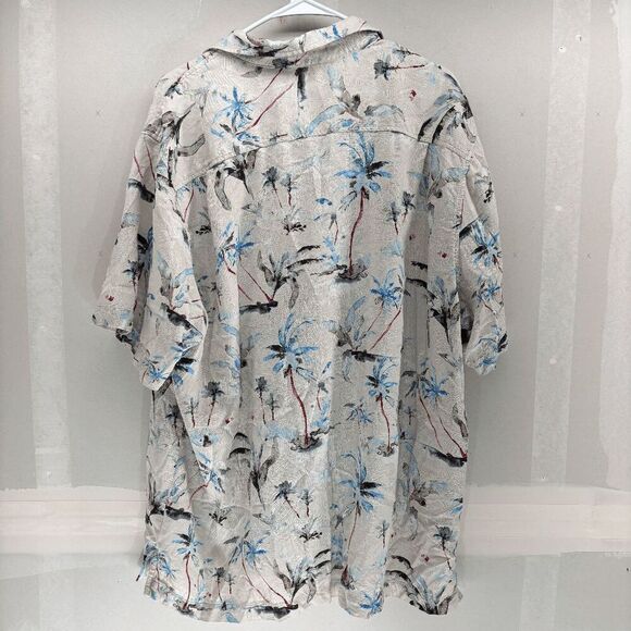 Tommy Bahama Island Zone Kehoe Beach 100% Silk Shirt Size XXL Textured Camp Fun - Picture 3 of 7